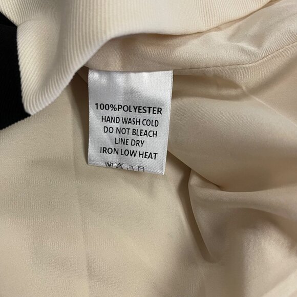 ee:some Womens Colorblock Shift Dress Sleeveless Black/Cream Size Large New - Picture 9 of 9